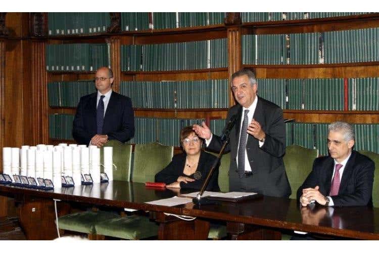 Il ministro Lorenzo Ornaghi presiede la cerimonia